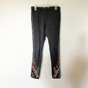 Johnny was Los Angeles‎ gray leggings embroidered women’s xs